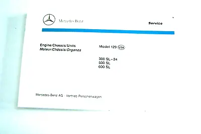 MERCEDES 129 PARTS MANUAL OWNERS BOOK SL500 SL320 SL600 New Original W129 • $109.99