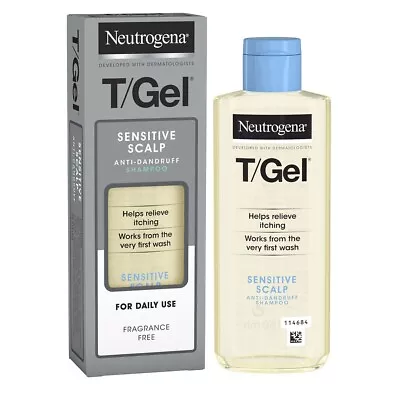 4 X Neutrogena T/Gel Anti-Dandruff Shampoo - Sensitive Scalp - 125ml X 4 • £25