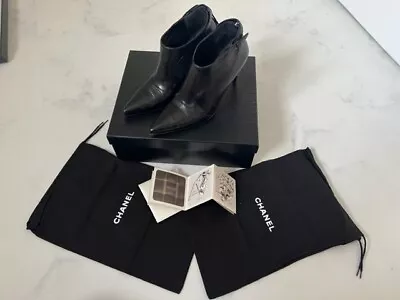 Chanel Ankle Boots - Chanel Box & Boot Bags - All With Chanel Markings  • £110