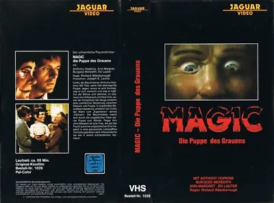 Magic (1978) Anthony Hopkins - Ann-margret - Richard Attenborough - German Vhs • $185