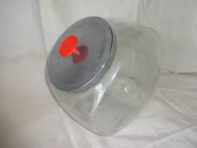 Candy Cookie Jar Glass With Lids Vintage Mid Century Modern Atomic Starburst 1 • $10