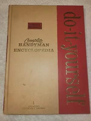 Complete Do It Yourself Handyman Encyclopedia Vol 1 Hardcover 1978 Vintage • $2.25