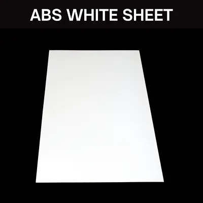 ABS Plastic Sheet DIY Project Small Size 20cm X 19cm WHITE  - 2 Mm • £4.50