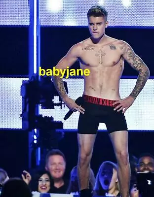 Justin Bieber Shirtless In Underwear At Mtv Awards Photo #29 • $14.99