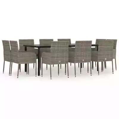 11-Piece Garden Dining Set Outdoor Patio Table Chairs Rattan Furniture Setting • $1015.13
