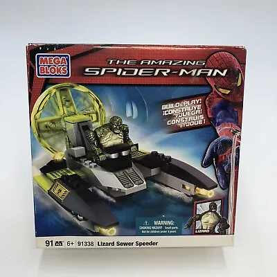 Mega Bloks Amazing Spider-Man Lizard Sewer Speeder 91338 (SEALED) • $19.99