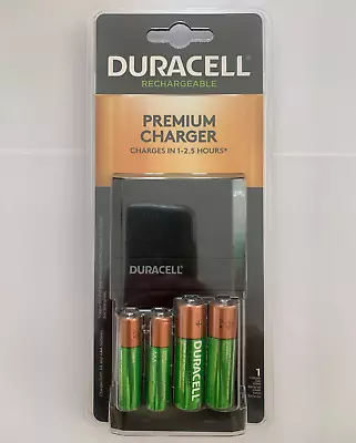 Duracell Battery Premium Charger 2 Aa 2 Aaa Rechargeable Batteries ***read*** 4 • $18.99