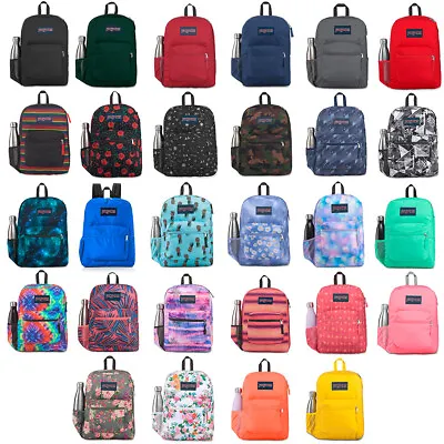 JanSport Cross Town 100% Authentic School Backpack With Front Pocket 13x8.5x17 • $41.95