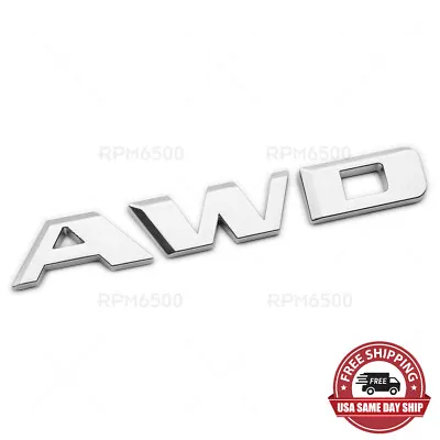 For Cadillac Rear Trunk Decklid AWD Letter Badge Emblem Nameplate Sport Chrome • $19.99