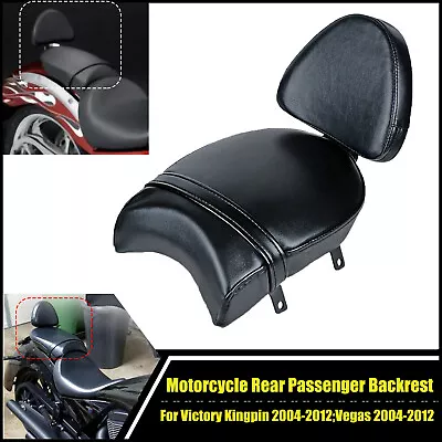 Motorcycle Passenger Rear Backrest Black Seat Sissy For Victory Kingpin Vegas • $107.33