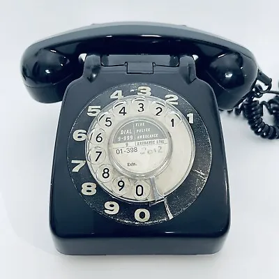 Vintage 1960s Retro GPO 706F Dial Telephone - Black - For Restoration • £26.25