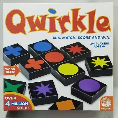 Qwirkle Wood Tile Pattern Color Matching Game By Mindware YourTurnGames • $12