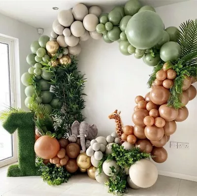 Sage Brown Balloon Arch Garland Kit Baby Shower Wedding Birthday Party DIY Decor • $20.99