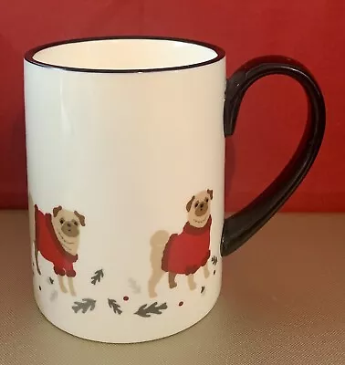NEW WITH TAG Pug In Christmas Sweater Martha Stewart Collection 2015 Mug SO CUTE • $11.50