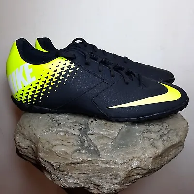 Nike Bombax Soccer Cleats Neon Yellow Black Turf Shoes 826488-071 Mens Size 11.5 • $50