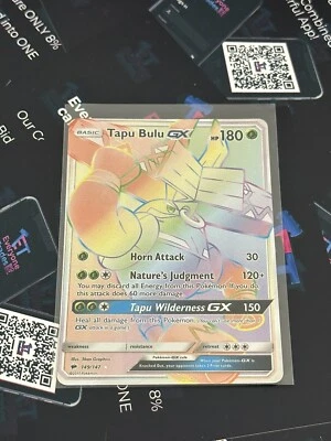 £3.60 • Buy Pokémon Sun & Moon Burning Shadows Tapu Bulu GX 149/147 Mint/NM Secret Rare Holo