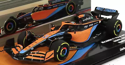 1:43 2022 Daniel Ricciardo -- Bahrain GP -- McLaren MCL36 -- Minichamps F1 • $139.99