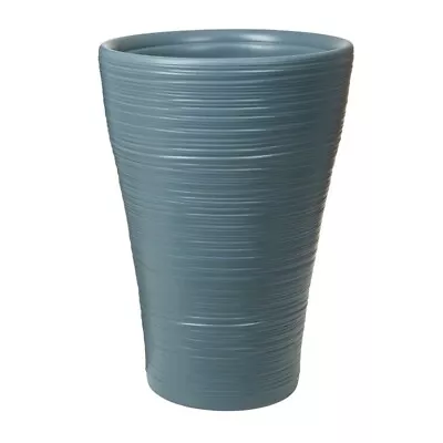 Sankey 50cm  Tall Planter Indoor Outdoor Garden Plastic Plant Pot - Cool Grey • £13.99
