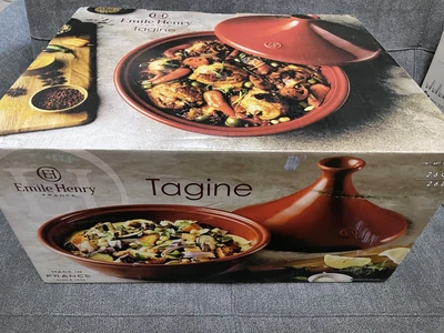 $119.99 • Buy Brand New Emile Henry Flame Tagine Cooking Casserole Pot Red Moroccan France