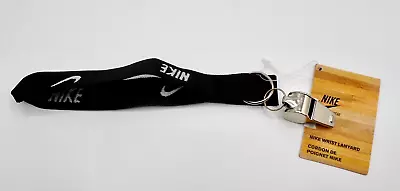 Nike Hand Whistle Key Ring Wristlet Black/White • $15.25