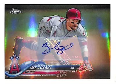 2018 Topps Update Chrome Zack Cozart Auto Autograph Refractor Card Angels • $4.99